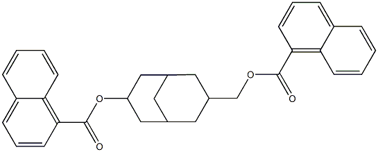 7-[(1-naphthoyloxy)methyl]bicyclo[3.3.1]non-3-yl 1-naphthoate Struktur