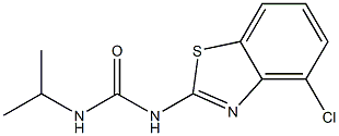 N-(4-chloro-1,3-benzothiazol-2-yl)-N'-isopropylurea Struktur