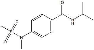 N-isopropyl-4-[methyl(methylsulfonyl)amino]benzamide Struktur