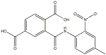 2-({2-nitro-4-methylanilino}carbonyl)terephthalic acid Struktur