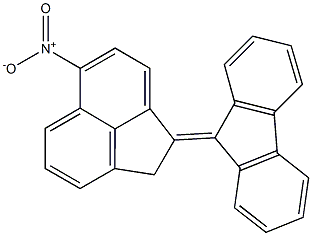 9-(6-nitro-1(2H)-acenaphthylenylidene)-9H-fluorene Struktur