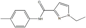 1-ethyl-N-(4-methylphenyl)-1H-pyrazole-3-carboxamide Struktur