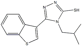 5-(1-benzothien-3-yl)-4-isobutyl-4H-1,2,4-triazol-3-yl hydrosulfide Struktur