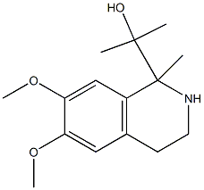 2-(6,7-dimethoxy-1-methyl-1,2,3,4-tetrahydro-1-isoquinolinyl)-2-propanol Struktur