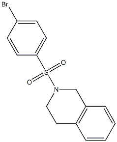 2-[(4-bromophenyl)sulfonyl]-1,2,3,4-tetrahydroisoquinoline Struktur