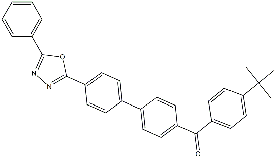 (4-tert-butylphenyl)[4'-(5-phenyl-1,3,4-oxadiazol-2-yl)[1,1'-biphenyl]-4-yl]methanone Struktur