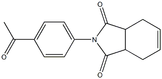 2-(4-acetylphenyl)-3a,4,7,7a-tetrahydro-1H-isoindole-1,3(2H)-dione Struktur