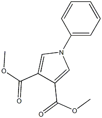 dimethyl 1-phenyl-1H-pyrrole-3,4-dicarboxylate Struktur