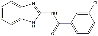 N-(1H-benzimidazol-2-yl)-3-chlorobenzamide Struktur