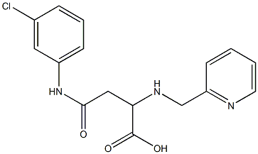 4-(3-chloroanilino)-4-oxo-2-[(2-pyridinylmethyl)amino]butanoic acid Struktur