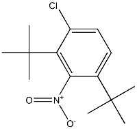 1,3-ditert-butyl-4-chloro-2-nitrobenzene Struktur