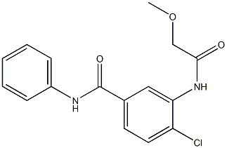 4-chloro-3-[(methoxyacetyl)amino]-N-phenylbenzamide Struktur