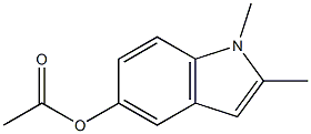 1,2-dimethyl-1H-indol-5-yl acetate Struktur