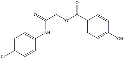 2-(4-chloroanilino)-2-oxoethyl 4-hydroxybenzoate Struktur