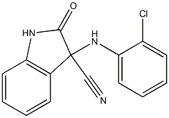 3-(2-chloroanilino)-2-oxoindoline-3-carbonitrile Struktur