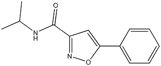 N-isopropyl-5-phenyl-3-isoxazolecarboxamide Struktur