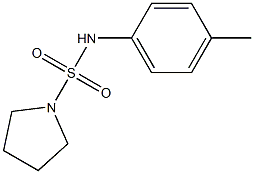 N-(4-methylphenyl)-1-pyrrolidinesulfonamide Struktur