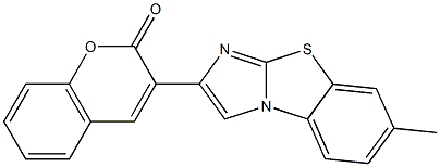 3-(7-methylimidazo[2,1-b][1,3]benzothiazol-2-yl)-2H-chromen-2-one Struktur