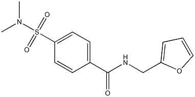 4-[(dimethylamino)sulfonyl]-N-(2-furylmethyl)benzamide Struktur