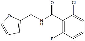 2-chloro-6-fluoro-N-(2-furylmethyl)benzamide Struktur