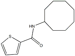 N-cyclooctyl-2-thiophenecarboxamide Struktur