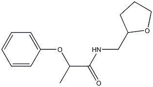 2-phenoxy-N-(tetrahydro-2-furanylmethyl)propanamide Struktur