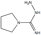 1-pyrrolidinecarboximidohydrazide Struktur