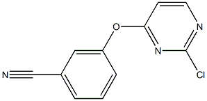 3-[(2-chloro-4-pyrimidinyl)oxy]benzonitrile Struktur