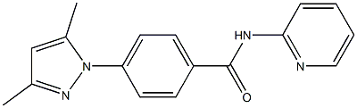 4-(3,5-dimethyl-1H-pyrazol-1-yl)-N-(2-pyridinyl)benzamide Struktur