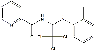 N-[2,2,2-trichloro-1-(2-toluidino)ethyl]-2-pyridinecarboxamide Struktur