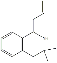 1-allyl-3,3-dimethyl-1,2,3,4-tetrahydroisoquinoline Struktur