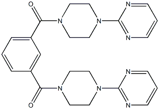 2-[4-(3-{[4-(2-pyrimidinyl)-1-piperazinyl]carbonyl}benzoyl)-1-piperazinyl]pyrimidine Struktur