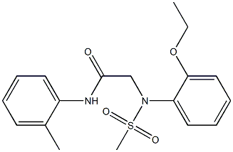 2-[2-ethoxy(methylsulfonyl)anilino]-N-(2-methylphenyl)acetamide Struktur