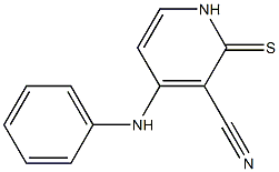 4-anilino-2-thioxo-1,2-dihydropyridine-3-carbonitrile Struktur