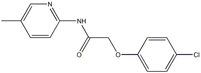 2-(4-chlorophenoxy)-N-(5-methyl-2-pyridinyl)acetamide Struktur