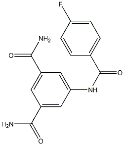 5-[(4-fluorobenzoyl)amino]isophthalamide Struktur