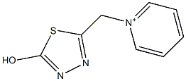 1-[(5-hydroxy-1,3,4-thiadiazol-2-yl)methyl]pyridinium Struktur