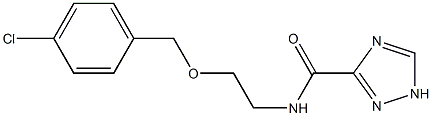 N-{2-[(4-chlorobenzyl)oxy]ethyl}-1H-1,2,4-triazole-3-carboxamide Struktur