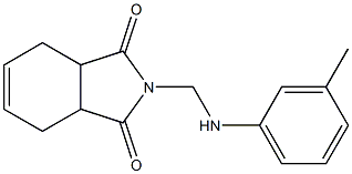 2-{[(3-methylphenyl)amino]methyl}-3a,4,7,7a-tetrahydro-1H-isoindole-1,3(2H)-dione Struktur