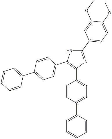 4,5-di[1,1'-biphenyl]-4-yl-2-(3,4-dimethoxyphenyl)-1H-imidazole Struktur