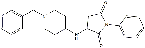 3-[(1-benzyl-4-piperidinyl)amino]-1-phenyl-2,5-pyrrolidinedione Struktur