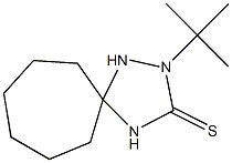 2-tert-butyl-1,2,4-triazaspiro[4.6]undecane-3-thione Struktur