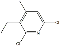 2,6-dichloro-3-ethyl-4-methylpyridine Struktur