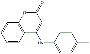 4-(4-toluidino)-2H-chromen-2-one Struktur