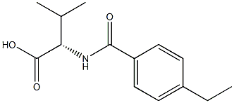 N-(4-ethylbenzoyl)valine Struktur