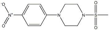 1-{4-nitrophenyl}-4-(methylsulfonyl)piperazine Struktur