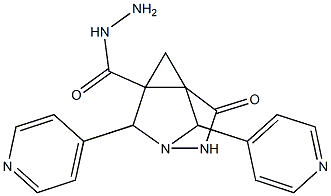 N'~1~,N'~2~-bis(4-pyridinylmethylene)-1,2-cyclopropanedicarbohydrazide Struktur