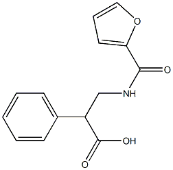 N-(furan-2-ylcarbonyl)-3-phenyl-beta-alanine Struktur