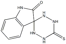 3'-thioxo-1,3-dihydrospiro[2H-indole-3,6'-[1,2,4,5]-tetraazinane]-2-one Struktur