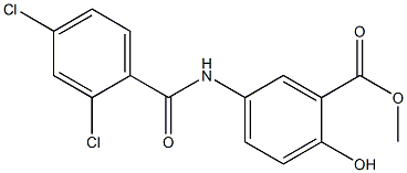 methyl 5-[(2,4-dichlorobenzoyl)amino]-2-hydroxybenzoate Struktur